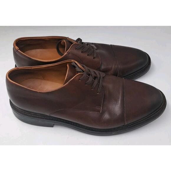 Polo Ralph Lauren Asher Captoe Oxfords Dress Shoes Mens Size 9D Brown Leather main image 8